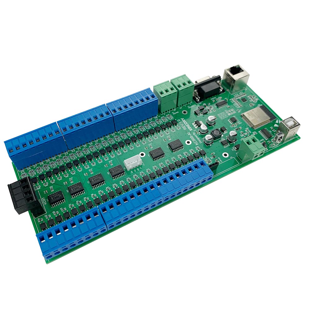 Green Plastic Bottom Shell For KC868-AI ESP32 Input Module