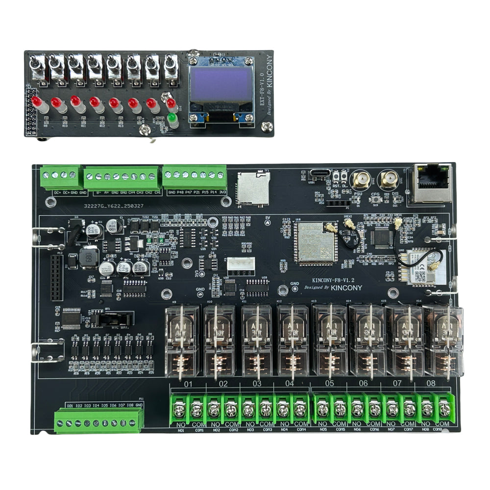 KinCony F8 8CH ESP32-S3 Removable Relay board