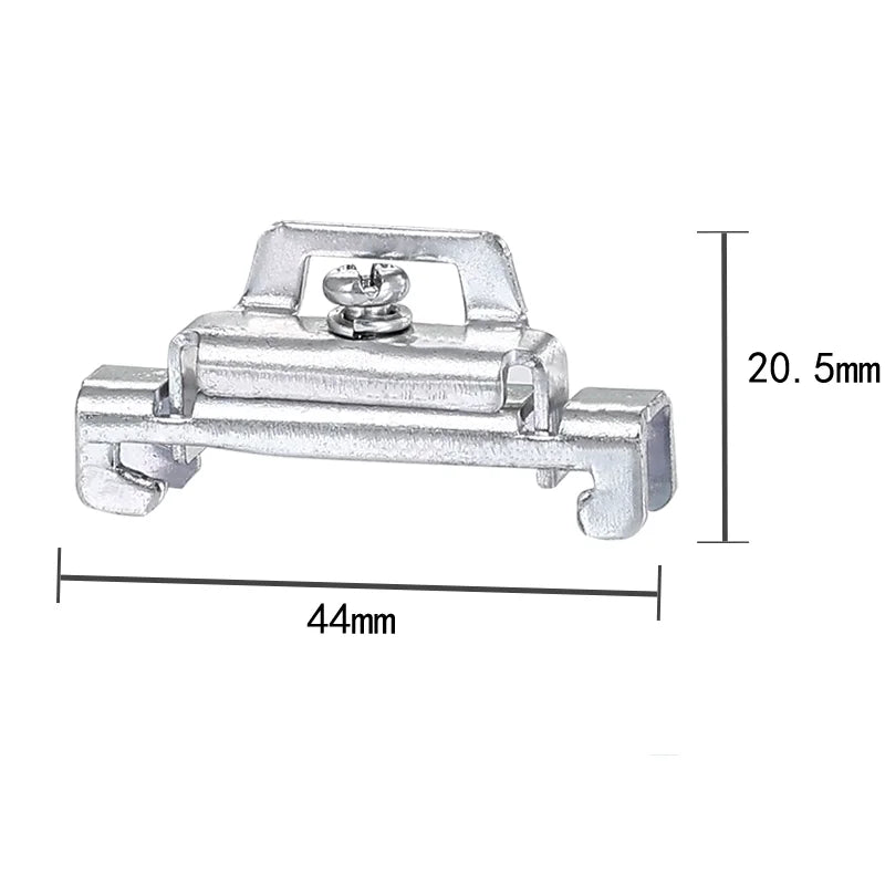 Standard rail support 35mm galvanized steel electrical equipment distribution equipment distribution box rail lock seat