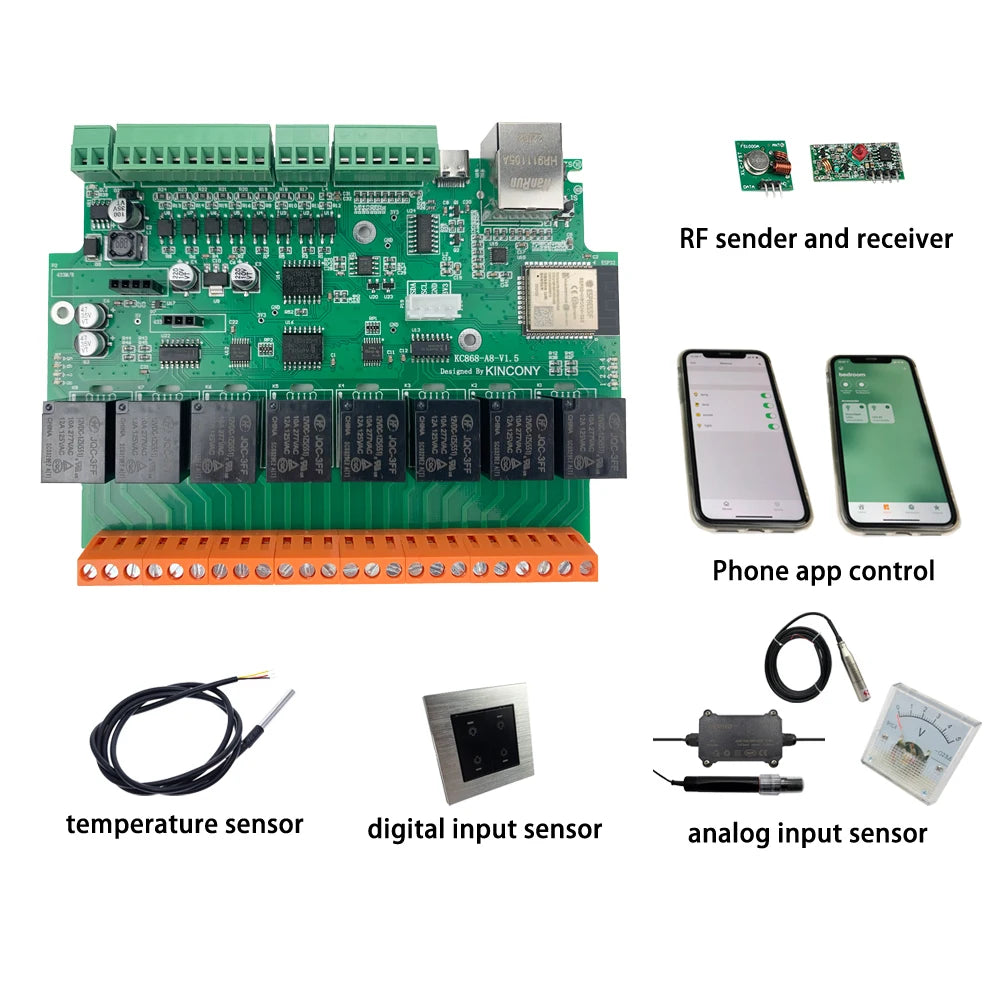 KC868-A8 ESP32 8 Channel Relay Module