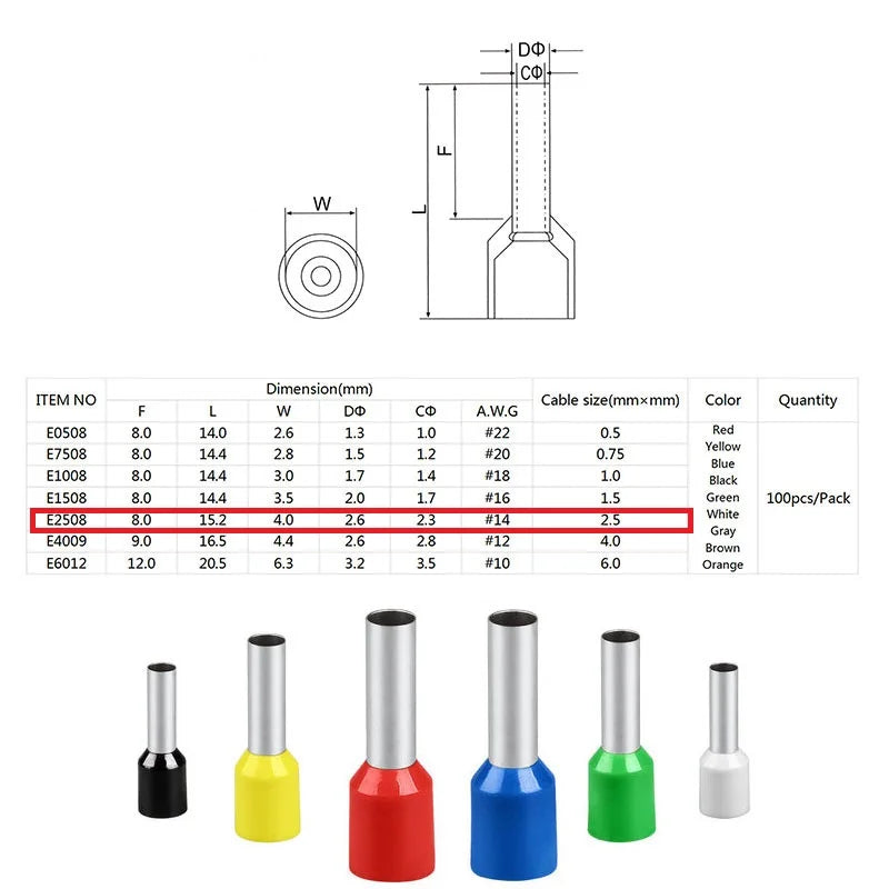 Insulation sheath terminal row cold pressure line connector voltage terminal