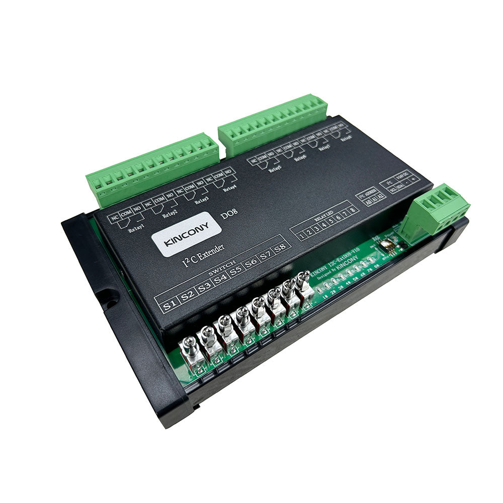 KinCony DO8 PCF8574 IO Expansion i2c relay board