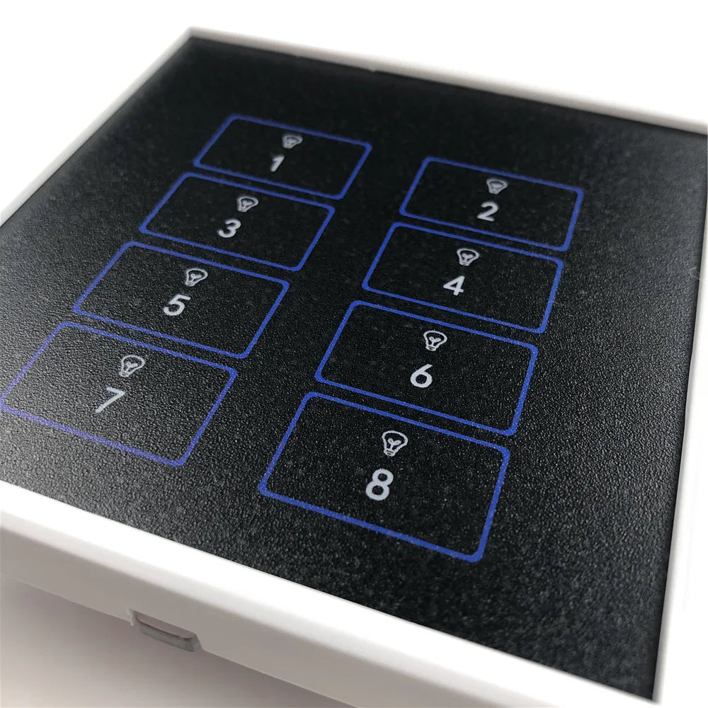 8 Gang Wall Toggle Reset Switch Push Button Momentary Contact for Smart Home Automation DIY