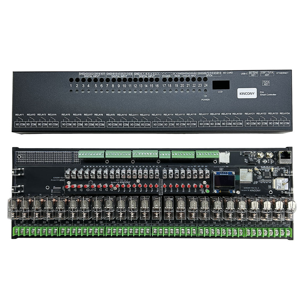 KinCony F24 24CH ESP32-S3 16A Removable Relay board