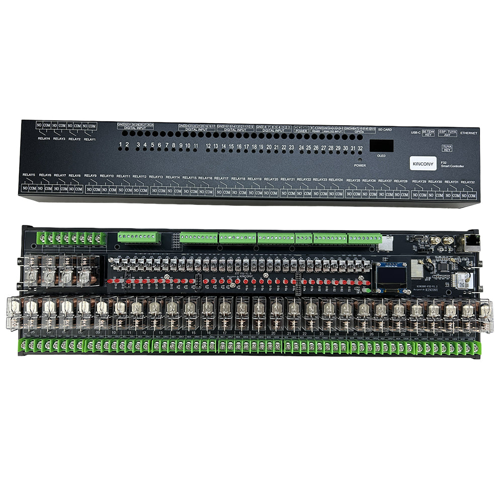 KinCony F32 32CH ESP32-S3 16A Removable Relay board