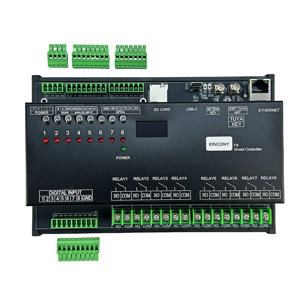 KinCony F8 8CH ESP32-S3 Removable Relay board