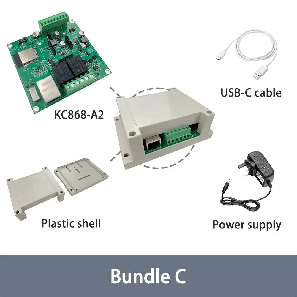 KinCony KC868-A2 2 channel esp32 4G relay board