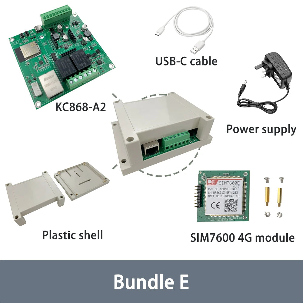 KinCony KC868-A2 2 channel esp32 4G relay board