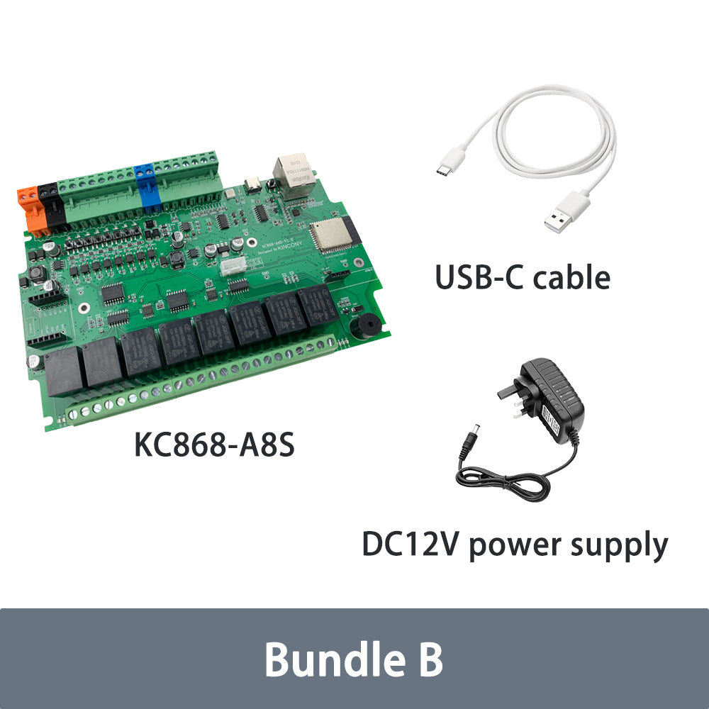 KC868-A8S 8 Channel GSM Relay ESP32 Board(ESP32-WROOM-32E N16R2 version)