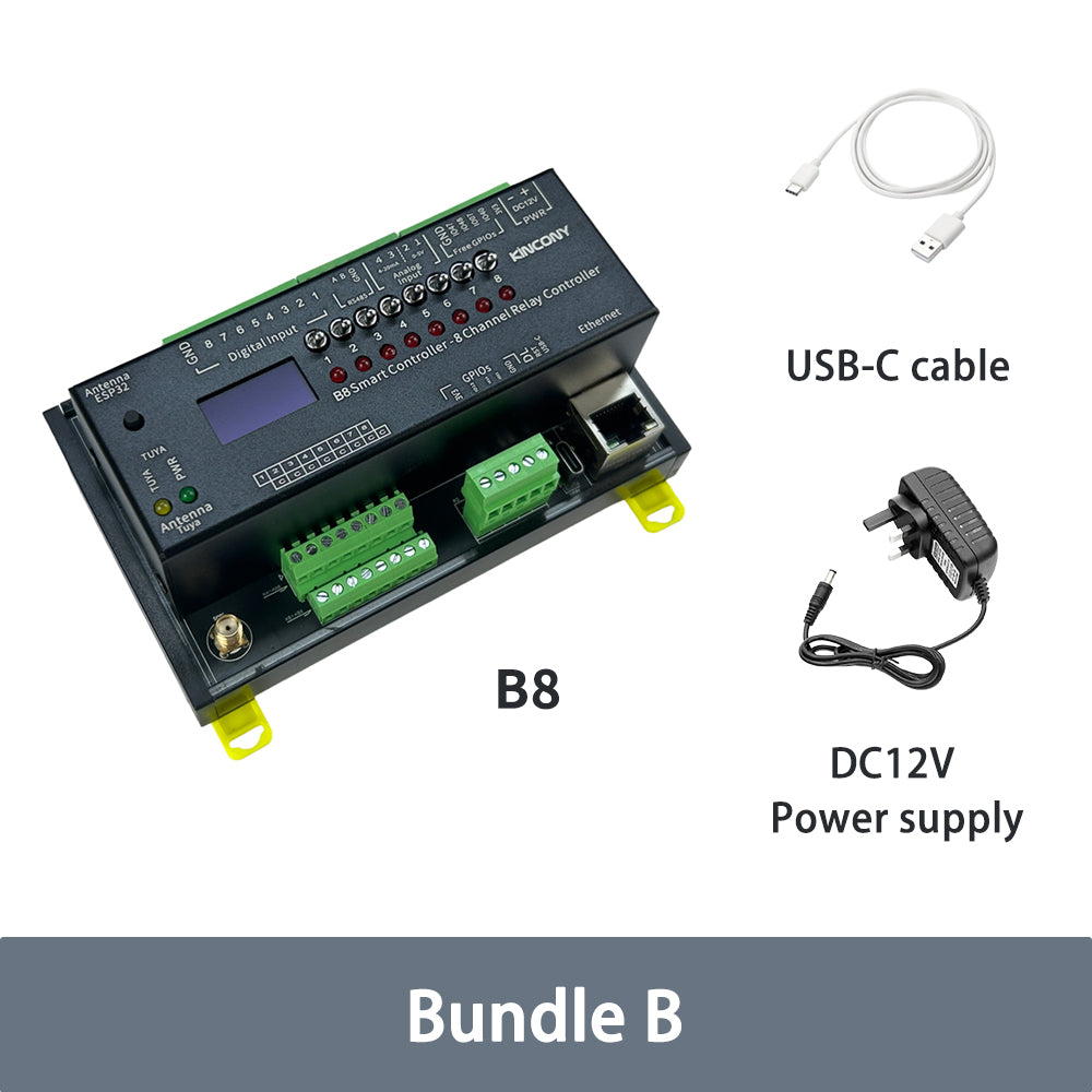 ESP32 Smart Controller – B8 (8CH Relay)