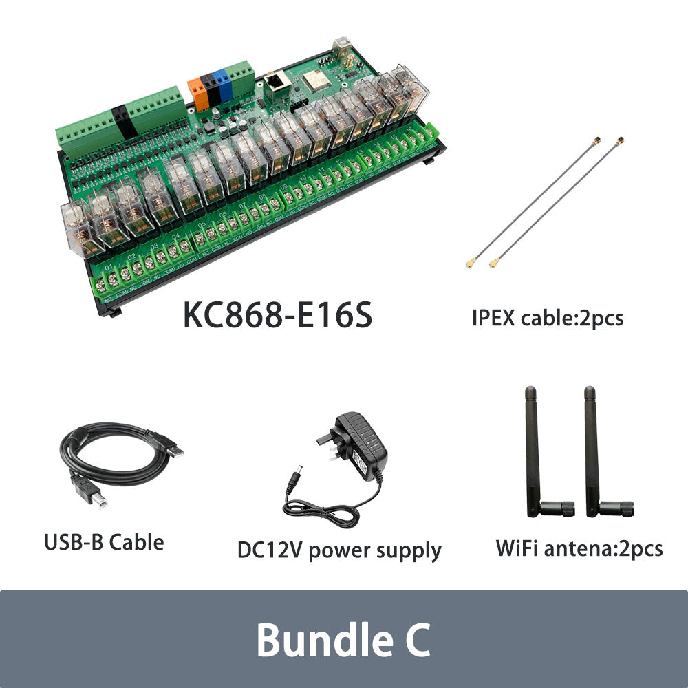 KC868-E16T ESP32 Tuya DIN Rail Relay Module