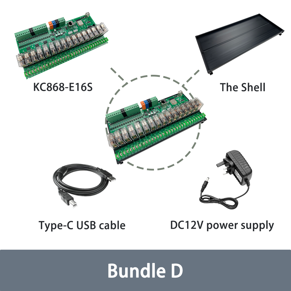 KC868-E16S ESP32 DIN Rail Relay Module
