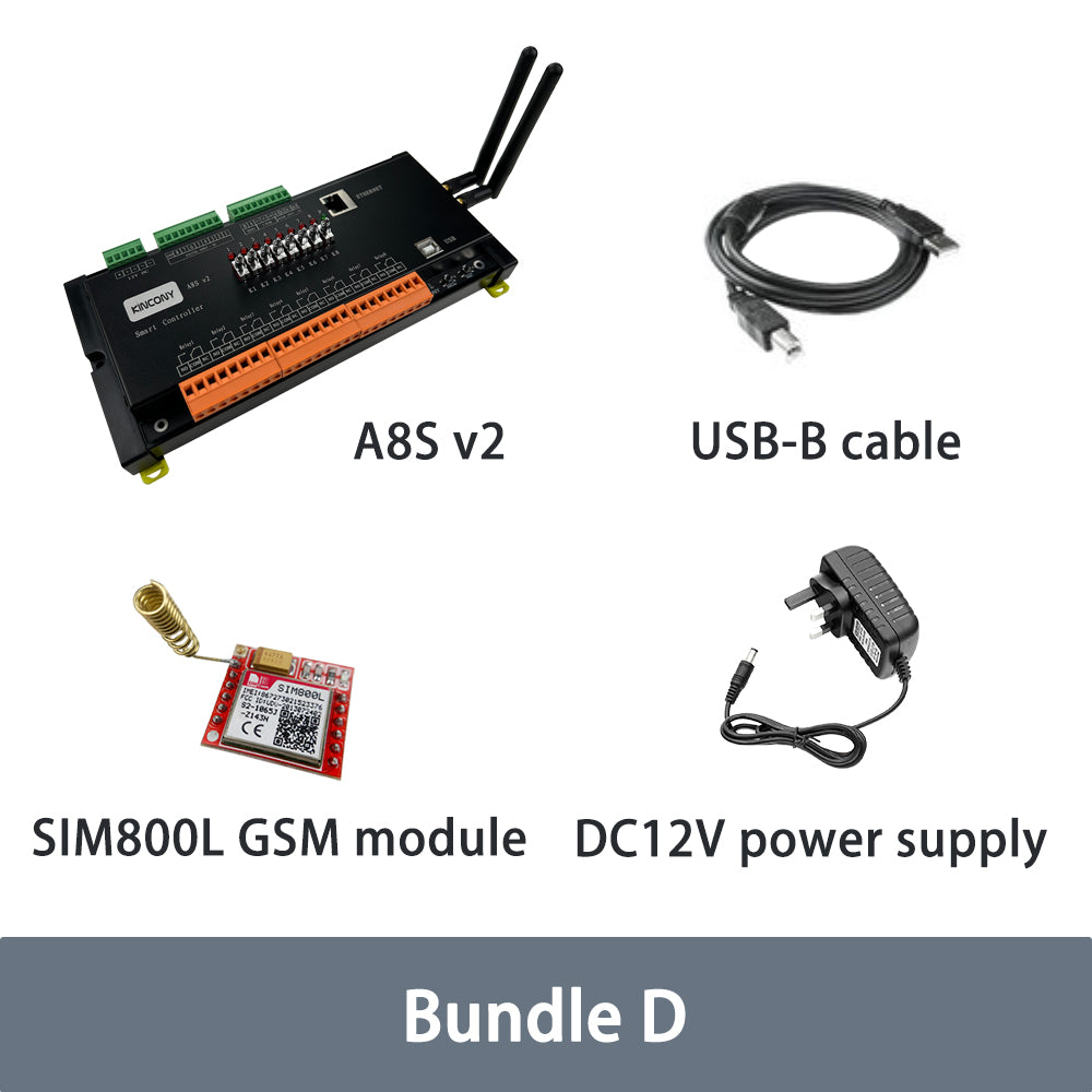 A8S v2 4G ESP32 8CH Relay Module With Manual Buttons