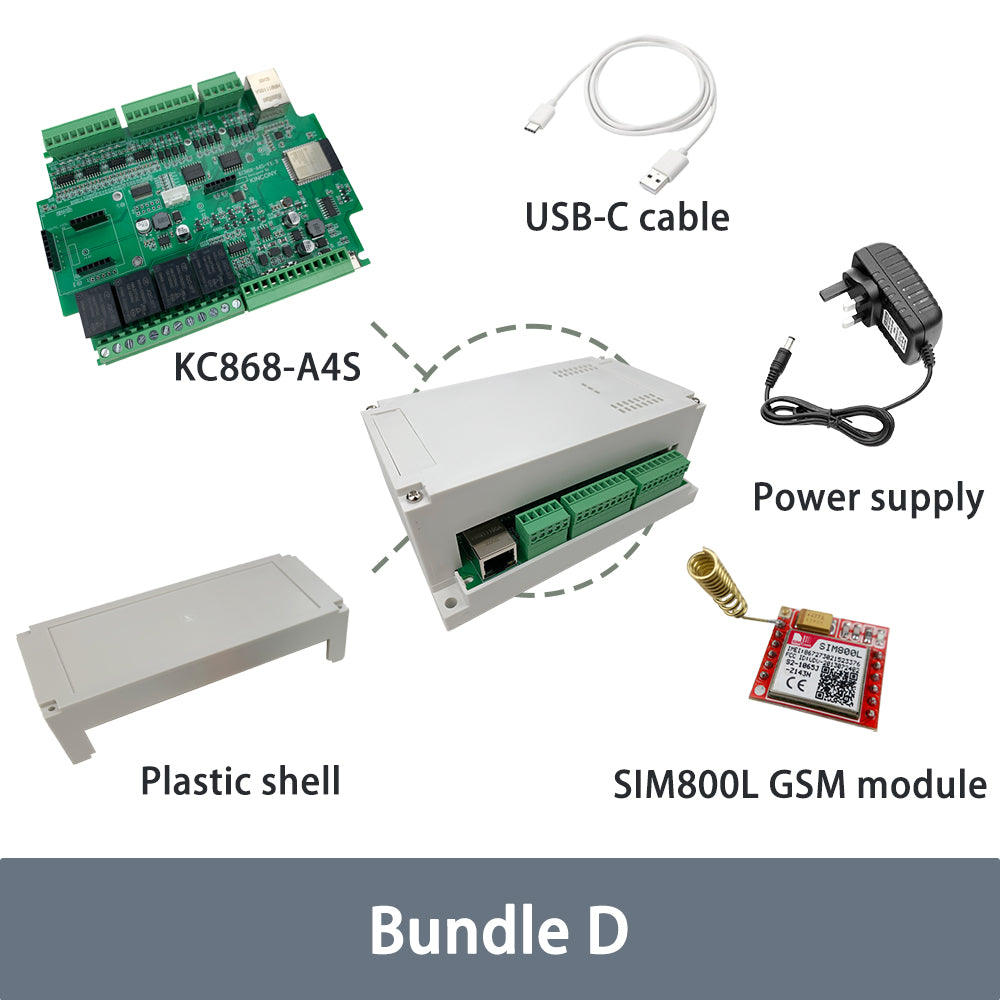 KinCony KC868-A4S 4 channel GSM relay esp32 board