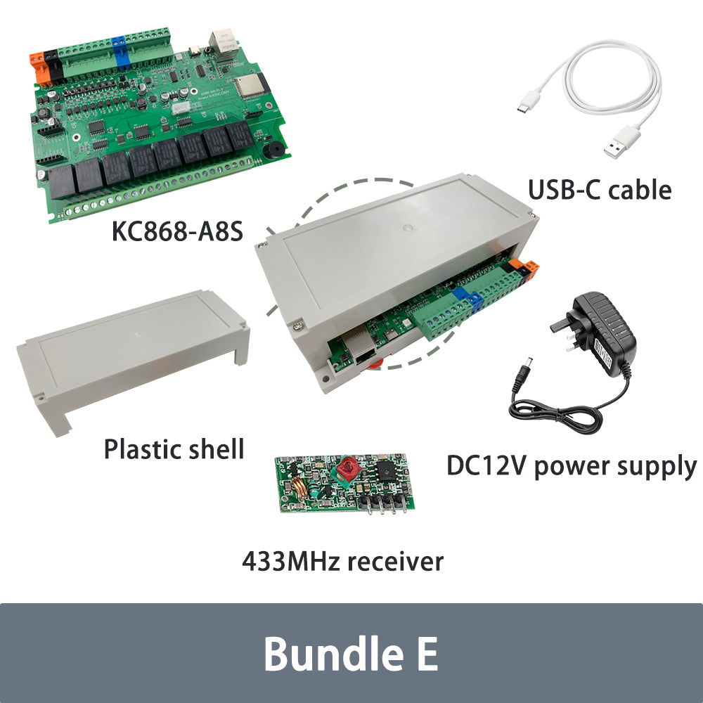 KC868-A8S 8 Channel GSM Relay ESP32 Board(ESP32-WROOM-32E N16R2 version)