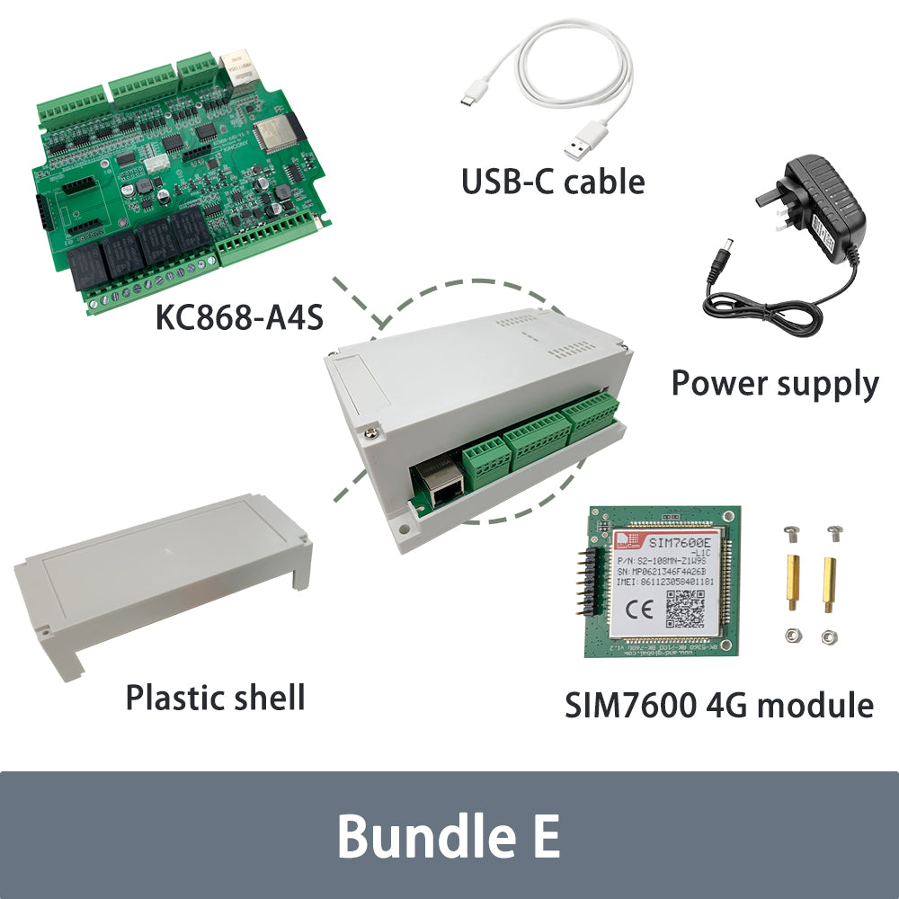 KinCony KC868-A4S 4 channel GSM relay esp32 board