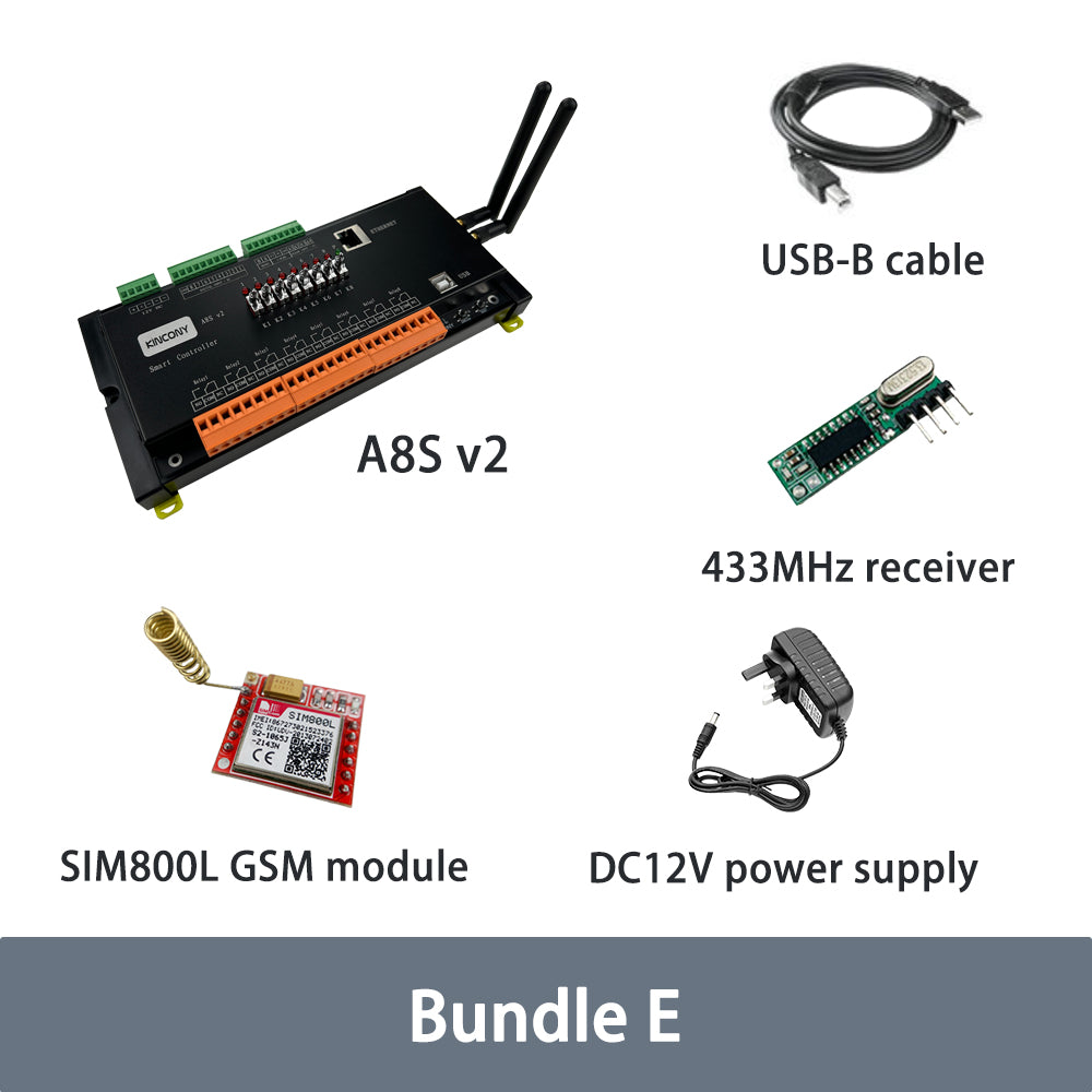 A8S v2 4G ESP32 8CH Relay Module With Manual Buttons
