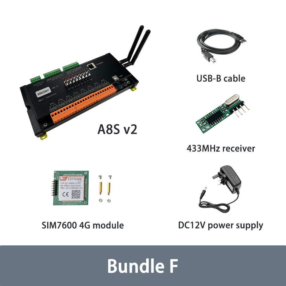 A8S v2 4G ESP32 8CH Relay Module With Manual Buttons