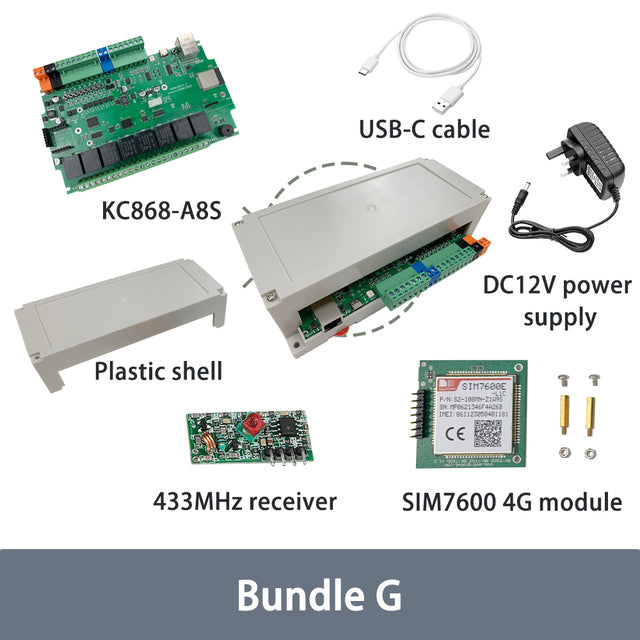 KC868-A8S 8 Channel GSM Relay ESP32 Board(ESP32-WROOM-32E N16R2 version)