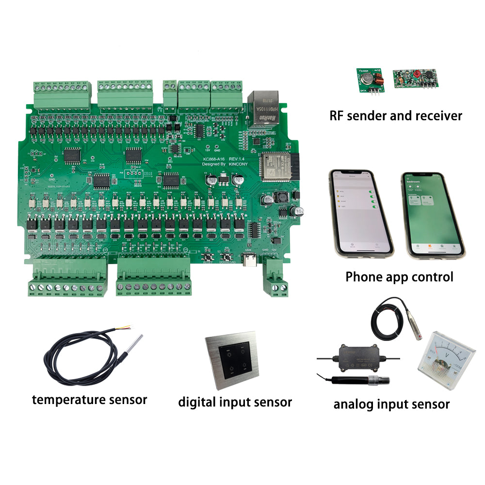 KC868-A16 Arduino ESP32 16 Channel GPIO Module