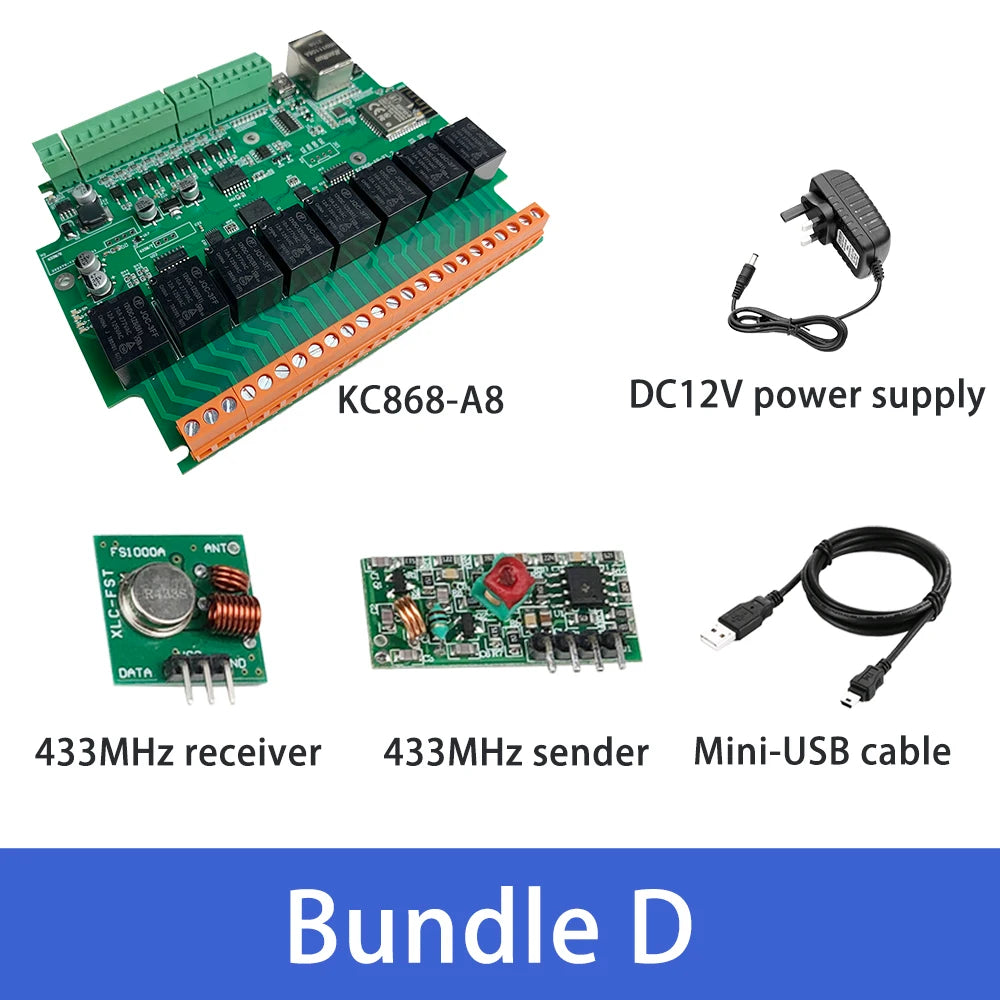 KC868-A8 ESP32 8 Channel Relay Module