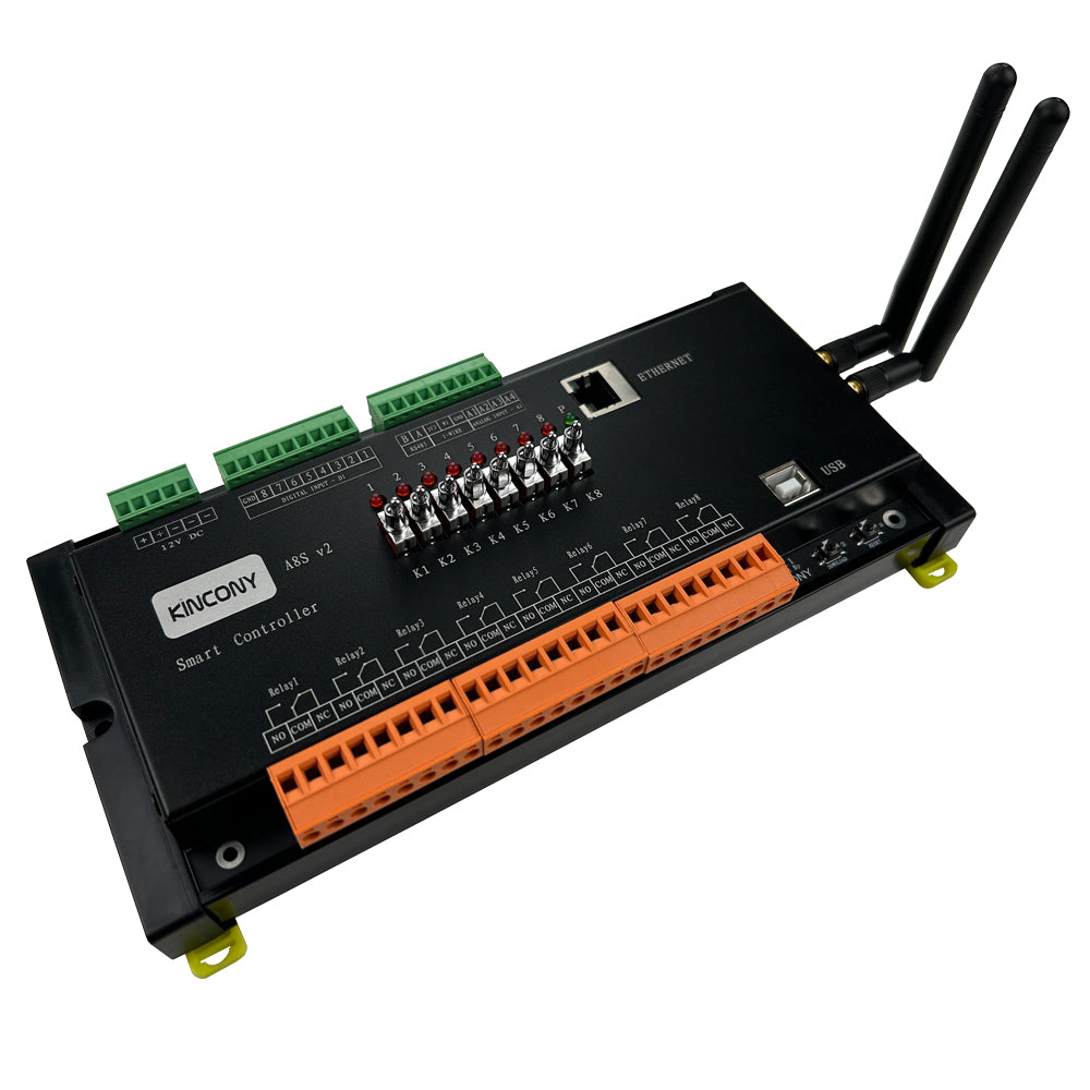 A8S v2 4G ESP32 8CH Relay Module With Manual Buttons