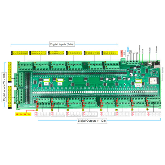 KC868-A128 Arduino ESP32 128 Channel GPIO Module