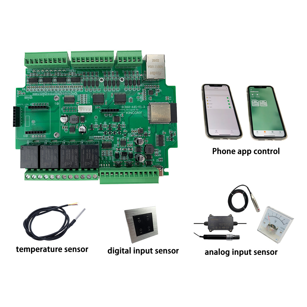 KinCony KC868-A4S 4 channel GSM relay esp32 board