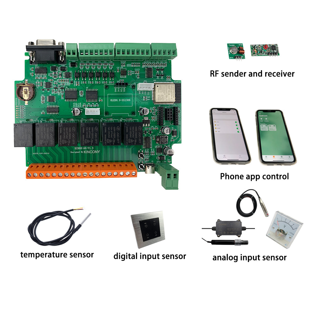 KinCony KC868-A6 ESP32 6 channel relay module