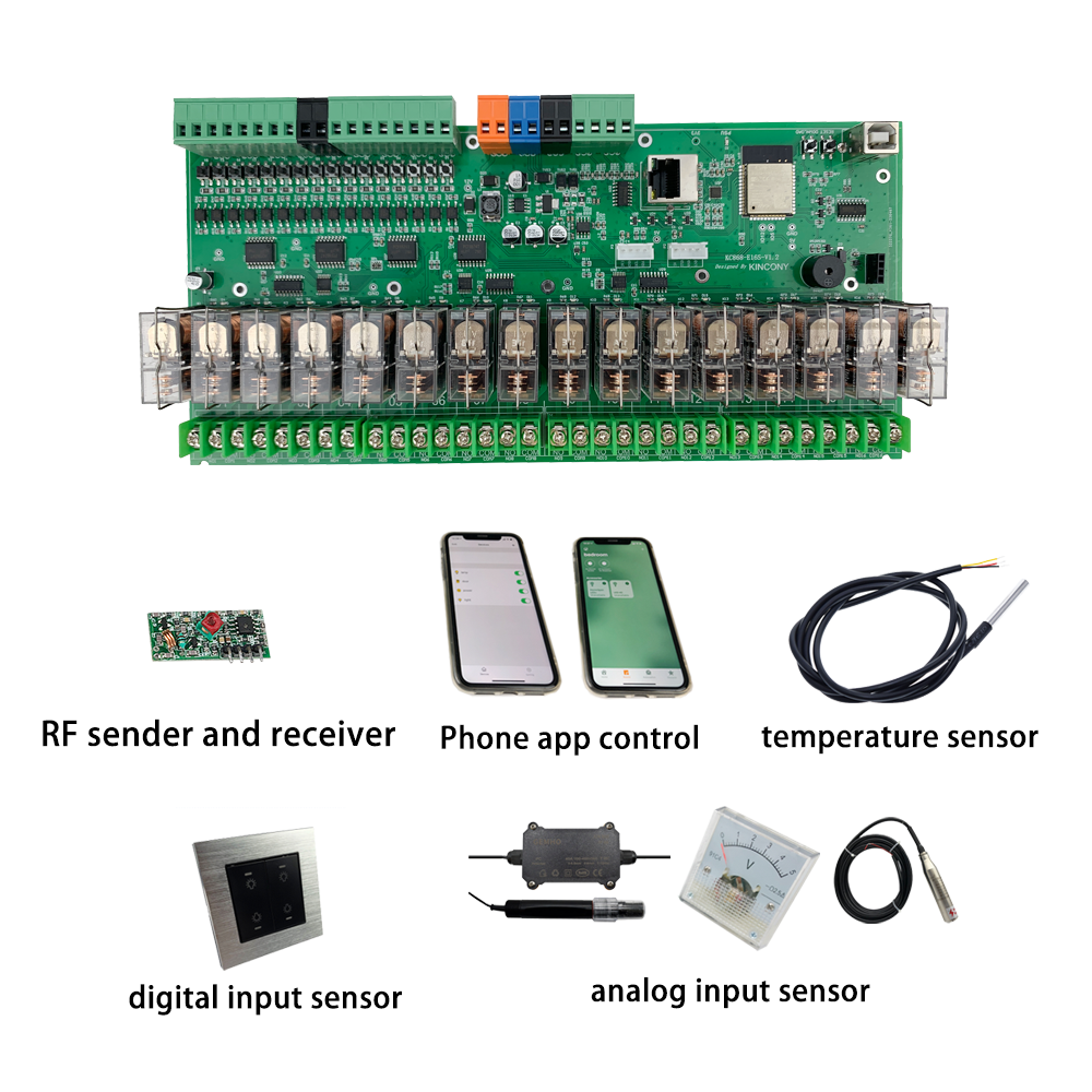 KC868-E16S ESP32 DIN Rail Relay Module