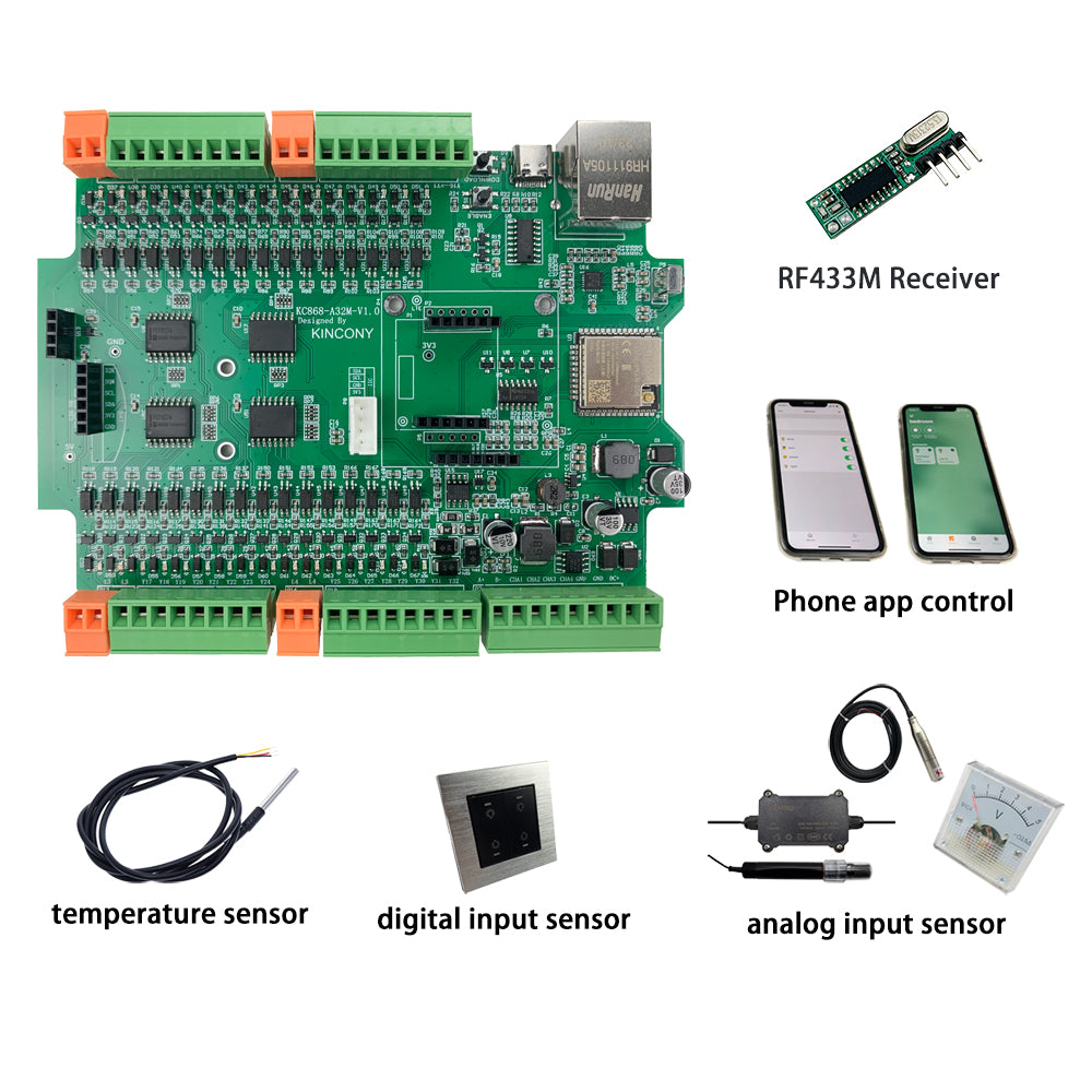 KC868-A32M 32 Channel ESP32 MOSFET Board