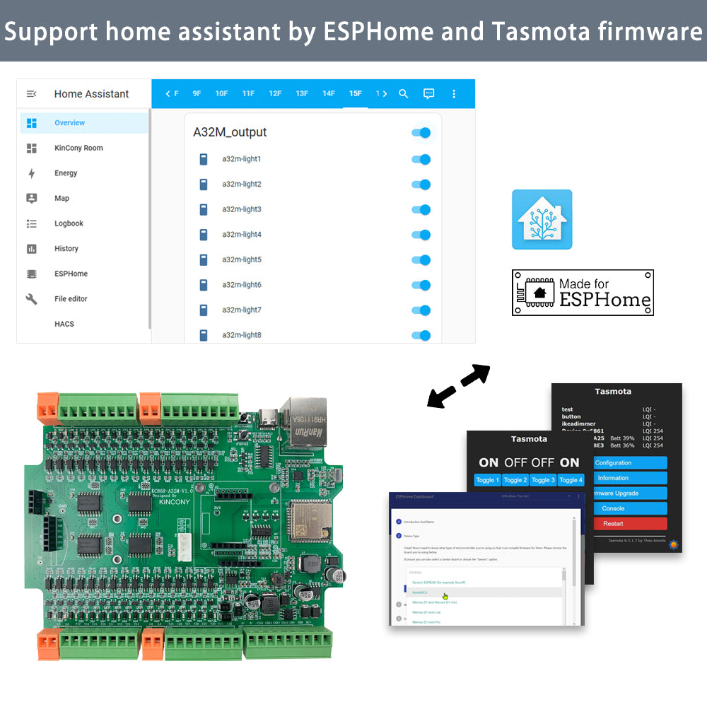 KC868-A32M 32 Channel ESP32 MOSFET Board