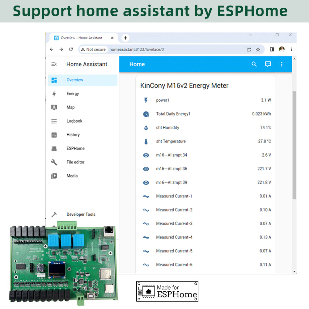 KC868-M16v2 iot ESP32 power meter