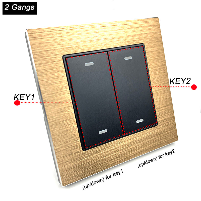 momentary wall switch panel (push button)