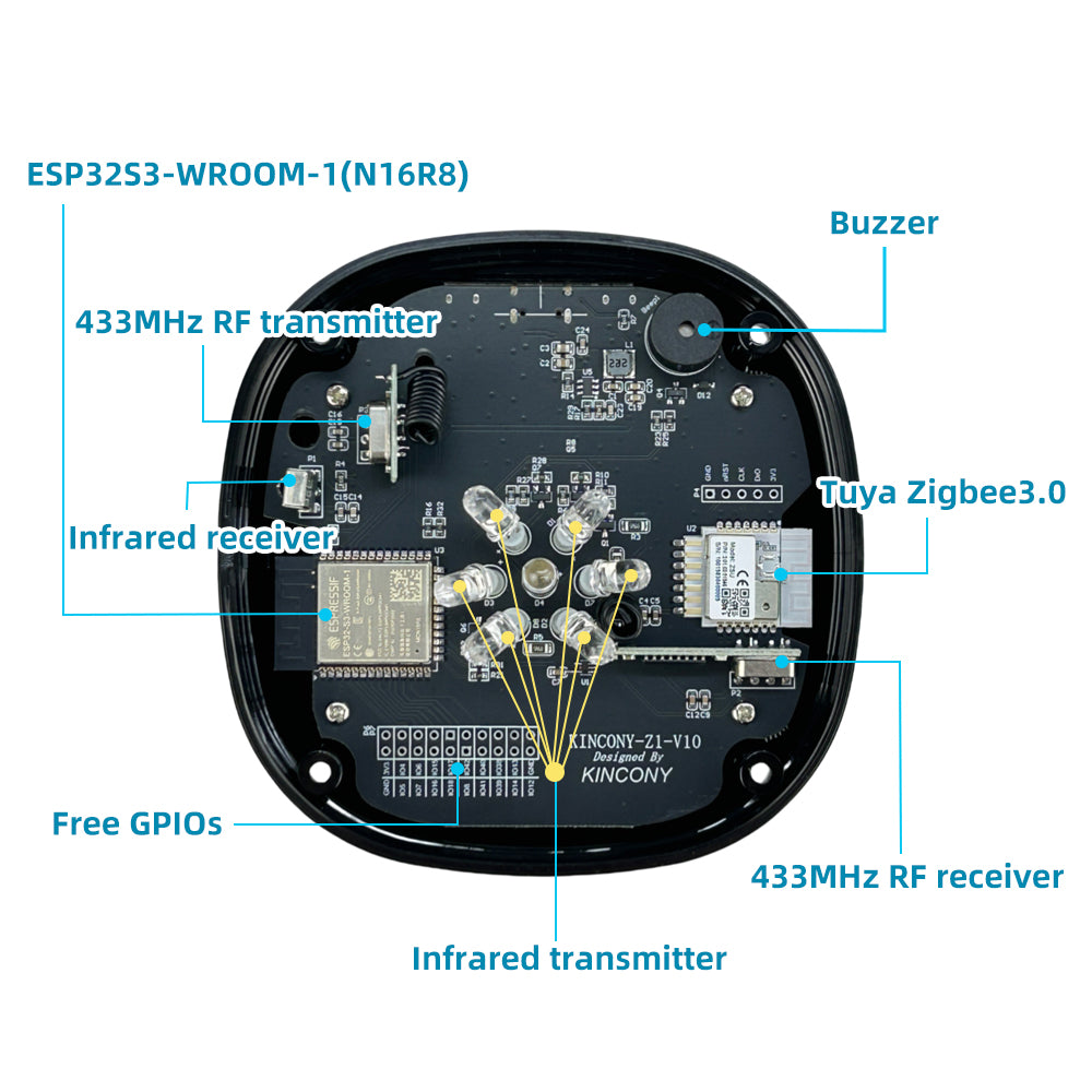 smart IR RF Zigbee gateway – KinCony Z1