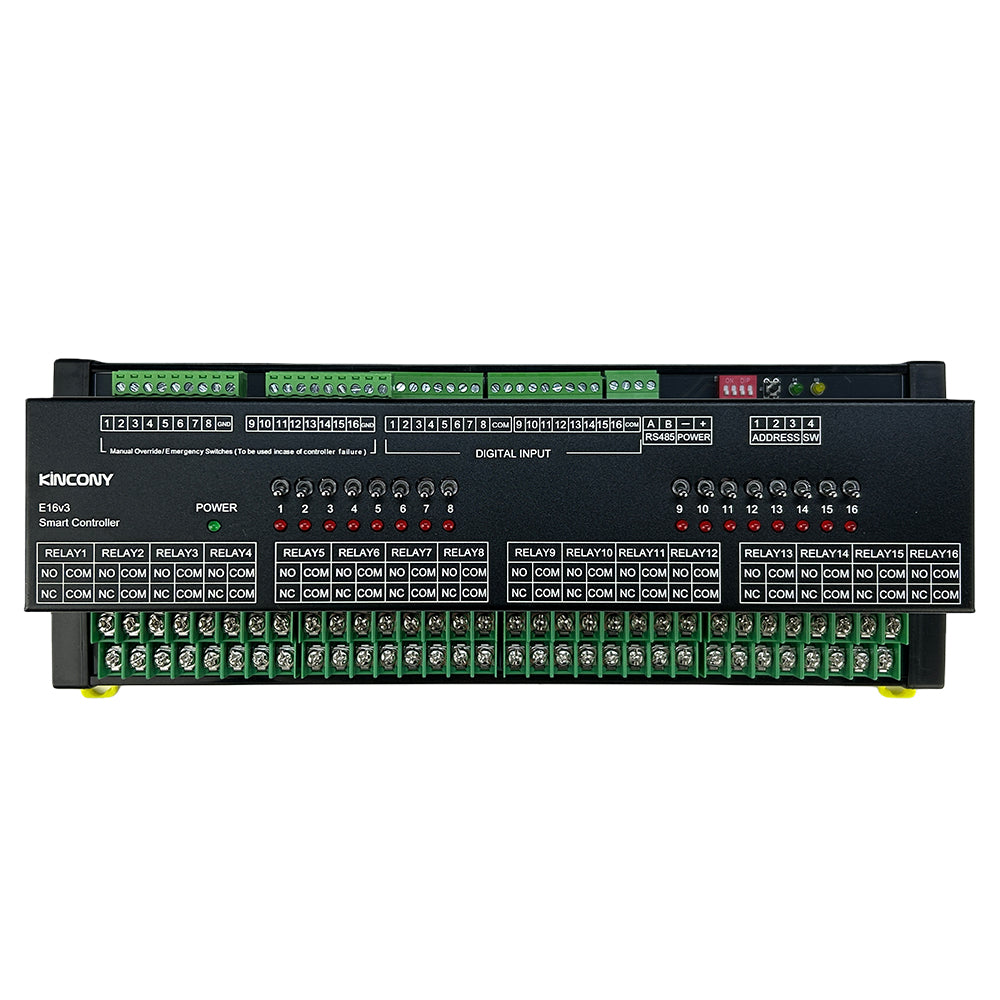 RS485 Modbus Din Rail Relay Module - E16v3 (16A Removable Relay)