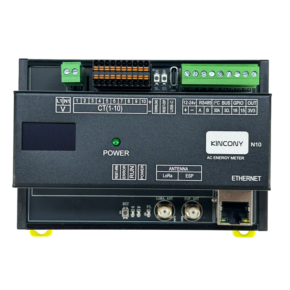 10 Channel ESP32 AC LoRa Energy Meter – N10