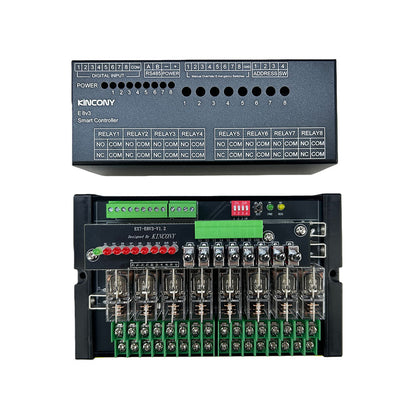 RS485 Modbus Din Rail Relay Module - E8v3 (16A Removable Relay)