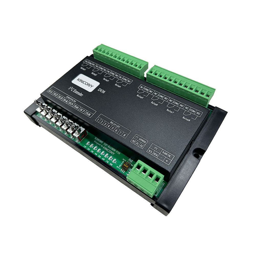 KinCony DO8 PCF8574 IO Expansion i2c relay board