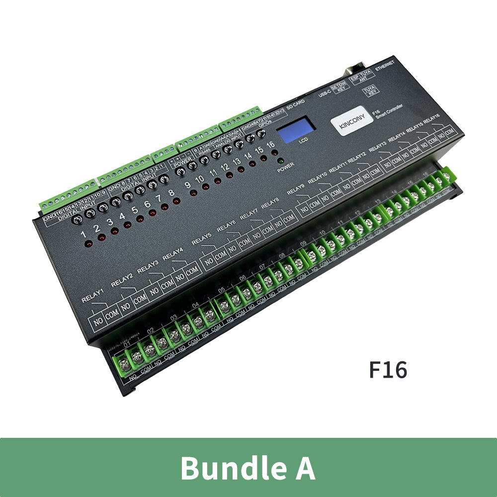 KinCony F16 16CH ESP32-S3 Removable Relay board