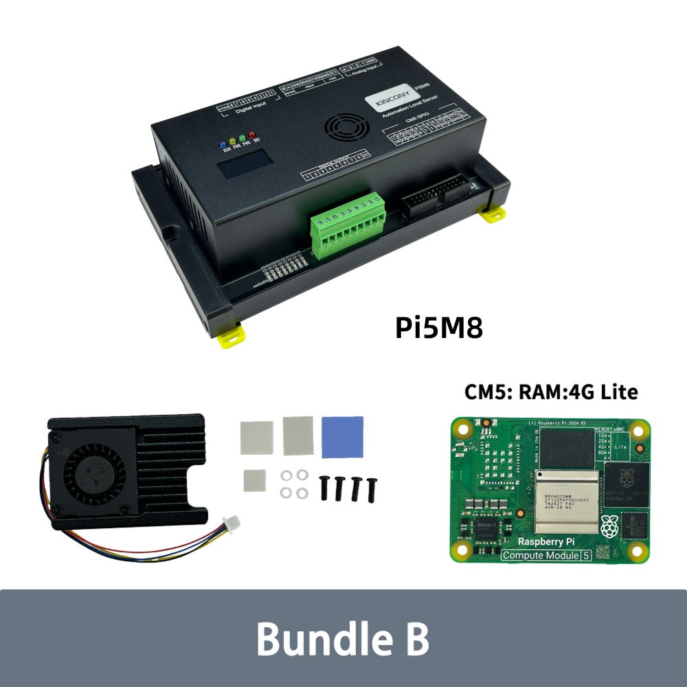 Raspberry Pi CM5 Relay Controller for Smart Home & Industrial Automation - KinCony Pi5M8