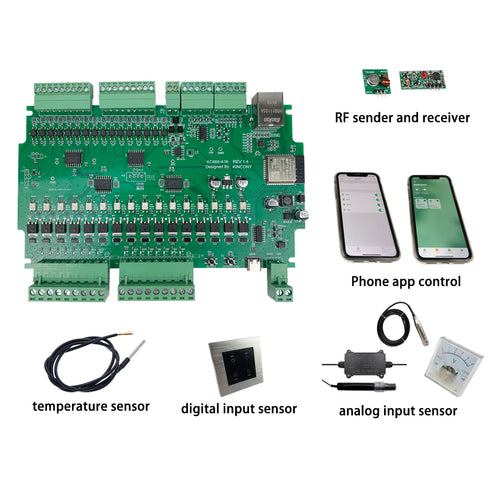 KC868-A16 Arduino ESP32 16 Channel GPIO Module – KinCony IoT