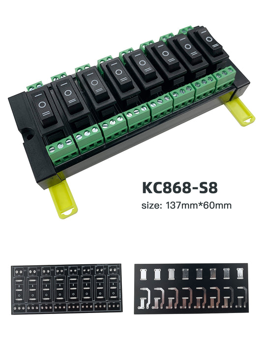 KC868-S8 8 Channel Manual Bypass Switch