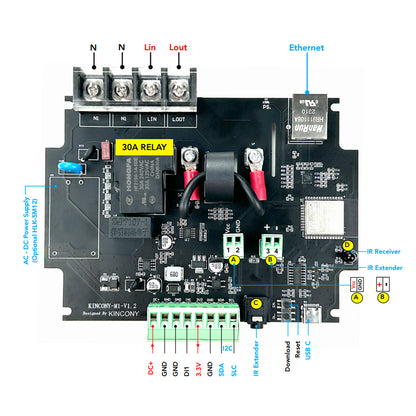 KinCony M1 ESP32 Energy Meter Relay Controller