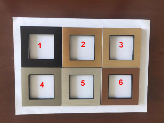 metal frame momentary wall switch panel's metal frame